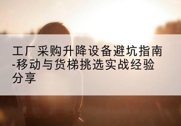 红古移动式升降机怎么选-工厂采购升降设备避坑指南-移动与货梯挑选实战经验分享